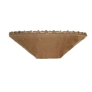 Art Deco Pink Glass Ceiling Shade Salmon Blush Pink Romantic Shabby Chic